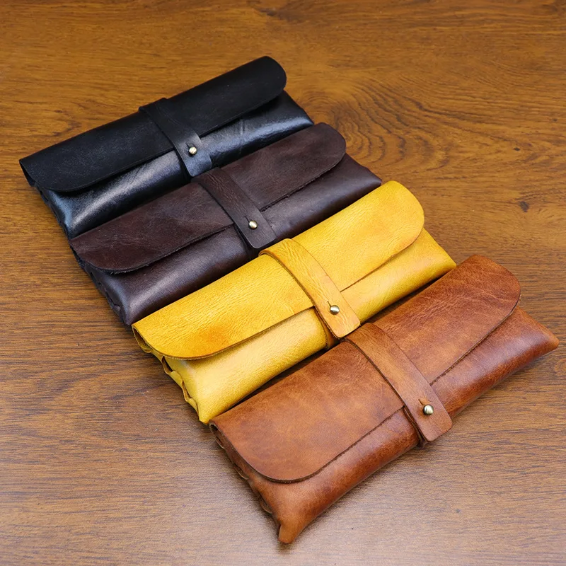 Tan Stationery & Office Supply - Estuche para lápices de cuero curtido