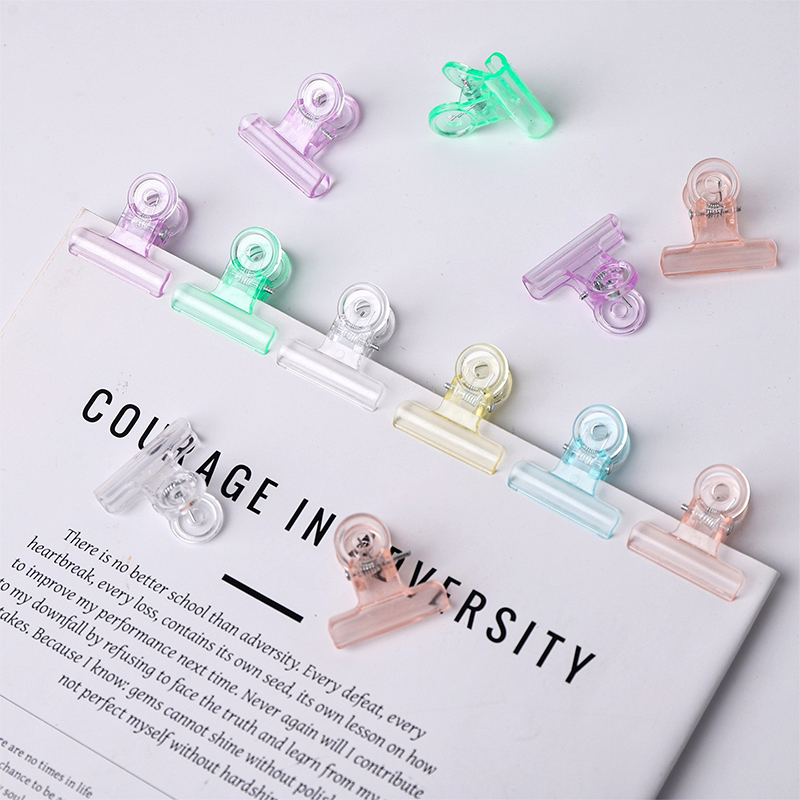 Binder Clip Assorted - 10/20 piezas de clips de plástico