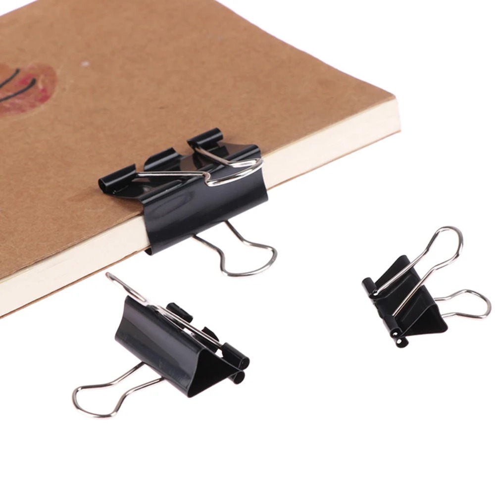 Binder Clip Assorted - 10 piezas de clips metálicos para