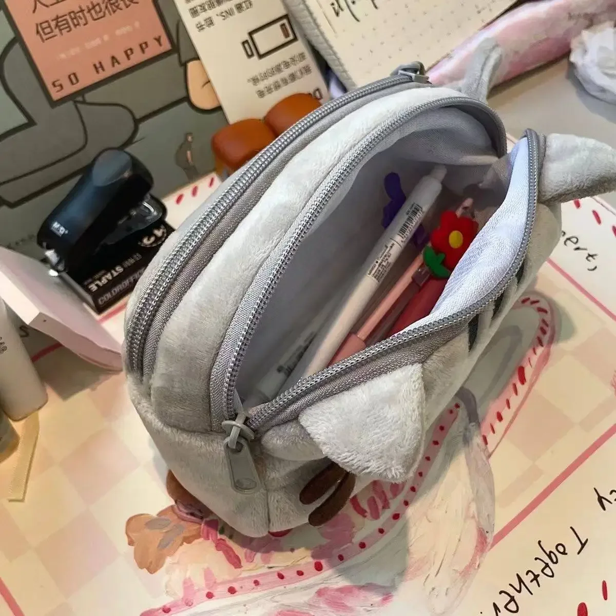 Estuche de Lápices Kawaii Push - Stationery Supplier reseña y precio