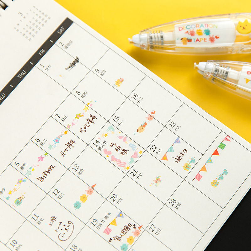 KawaiiDuck Panda cereza pez gl - Correction Tape Roller reseña y precio