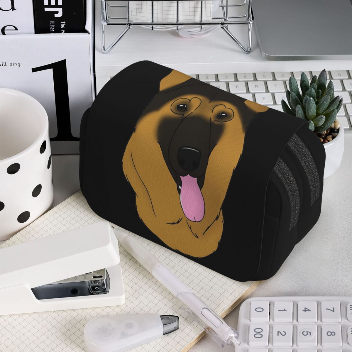Estuche para lápices con diseñ - Tan Stationery & Office Supply reseña y precio